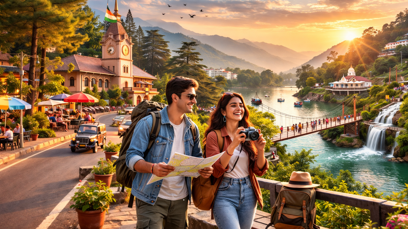 Scenic views of the Doon Valley during a 5 days Dehradun itinerary