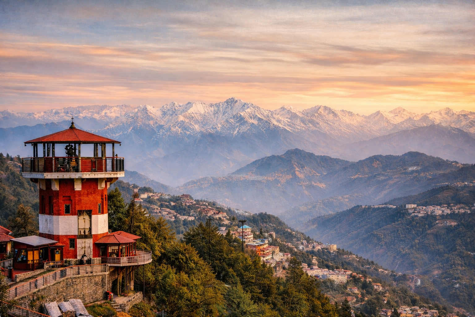 lal tibba mussoorie hill view