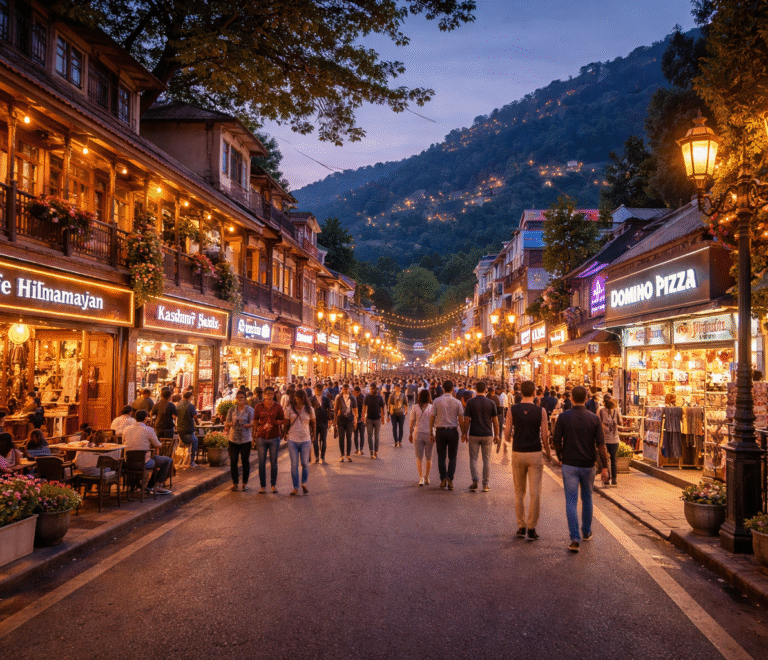 What is Mall Road in Mussoorie Famous For