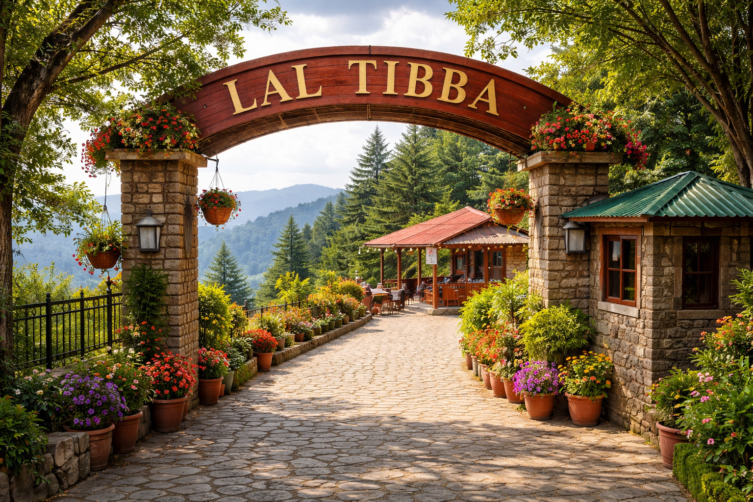 Lal Tibba scenic point with distant Himalayan ranges