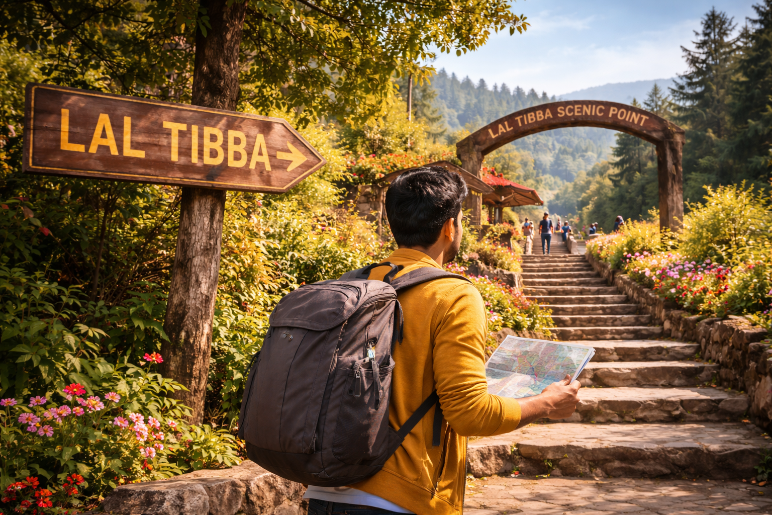 how to reach lal tibba scenic point