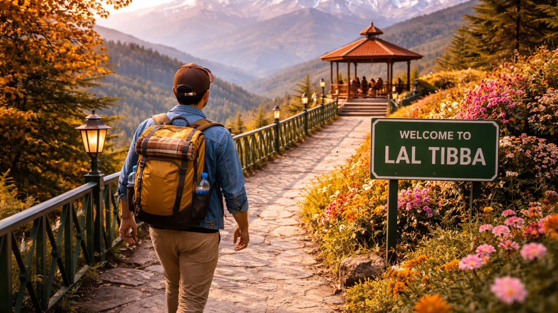 Lal Tibba scenic point with telescope view of mountains