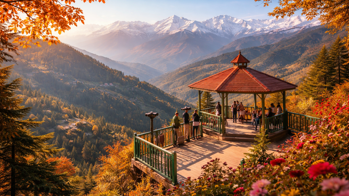 Lal Tibba scenic point showcasing snow-capped peaks