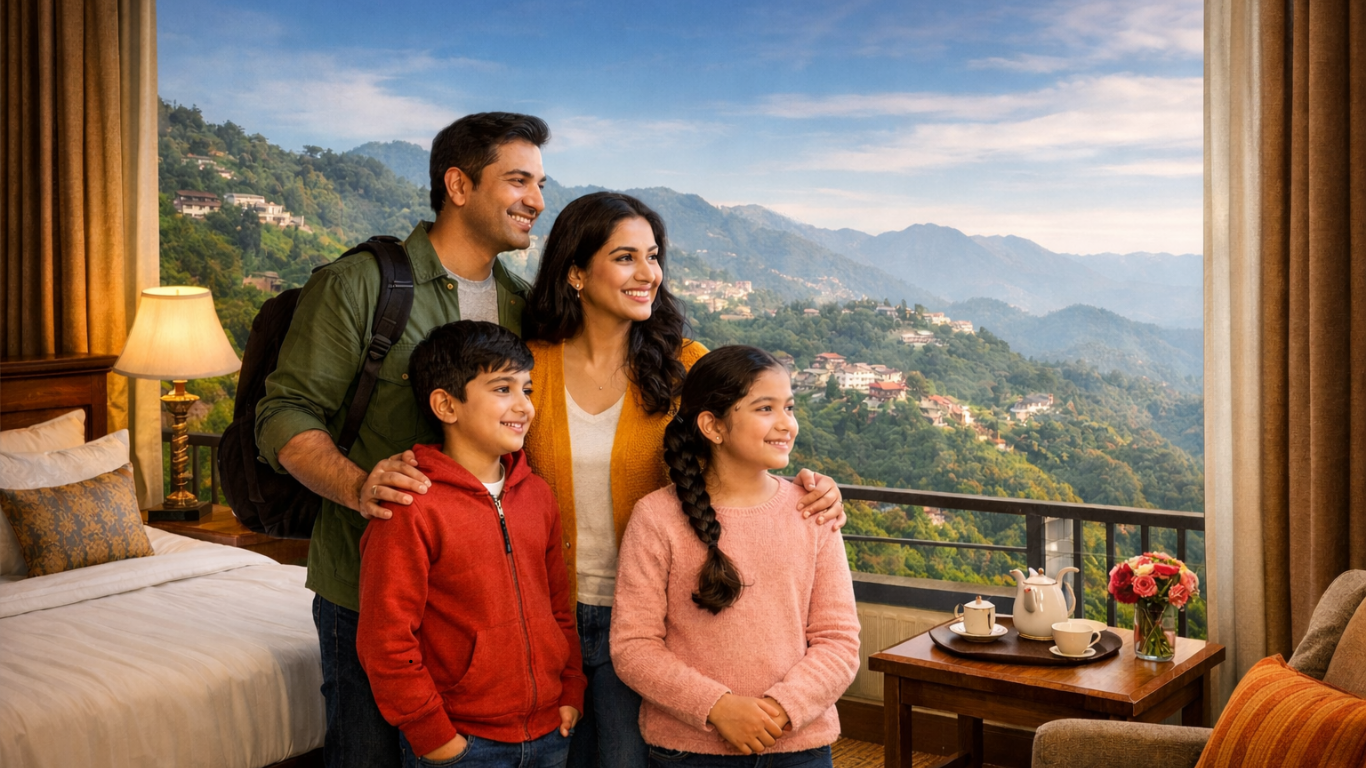 peaceful surroundings of Landour