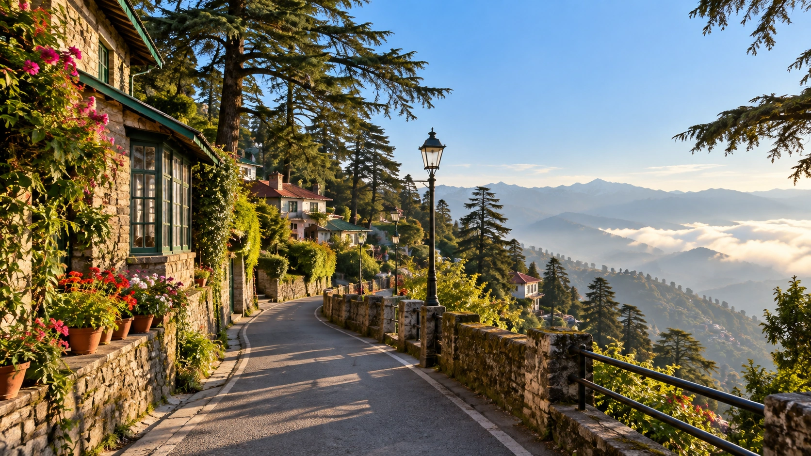 Why Is Mussoorie Called Queen of Hills? Peaceful Landour Mussoorie streets with old buildings and scenic mountain views